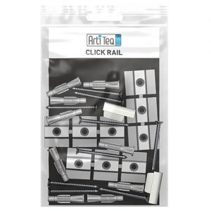 ArtPerfect Click Rail Fastener Kit 200cm Aluminium 2