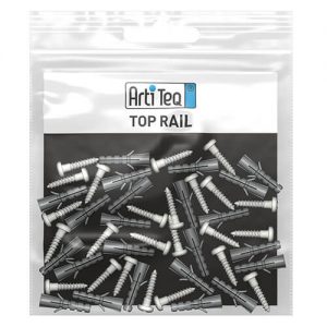 ArtPerfect Top Rail Fastener Kit 200cm Black 2